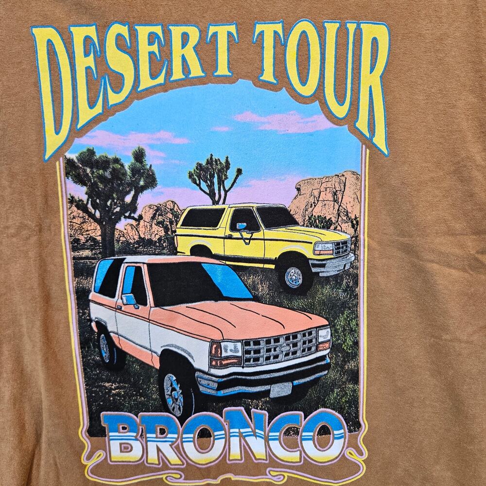 Ford Bronco Desert Tour Retro Graphic T-Shirt Medium NWOT
